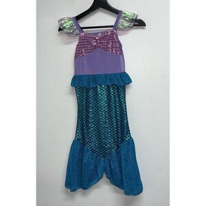 Mermaid Halloween Costume Girls Size 130 8 Blue Purple Dress Up